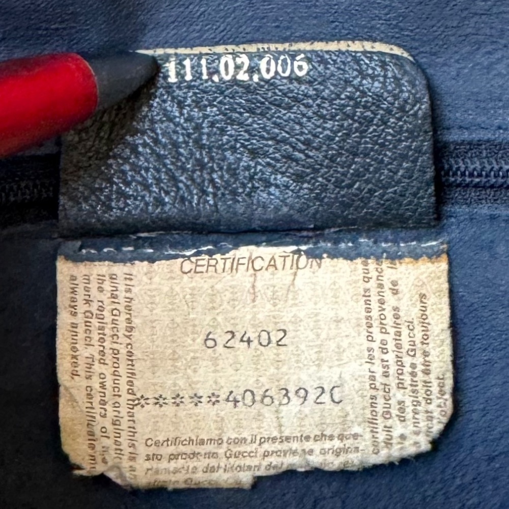Authentic Vintage Gucci Boston Monogram Ophidia Red/Blue - Picture 12 of 14